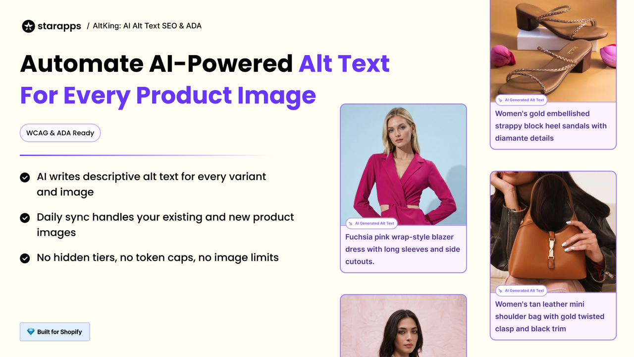 AltKing: AI Alt Text SEO & ADA official product preview