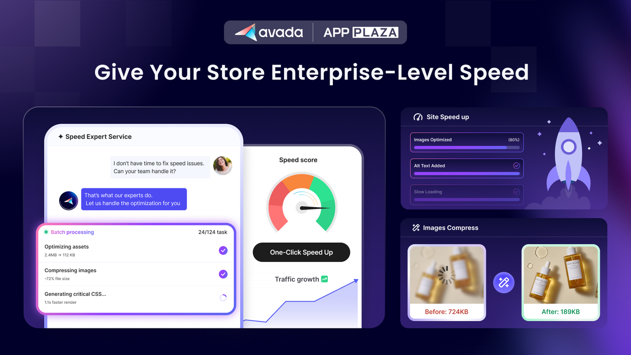 Avada Image & Page Speed Up official product preview
