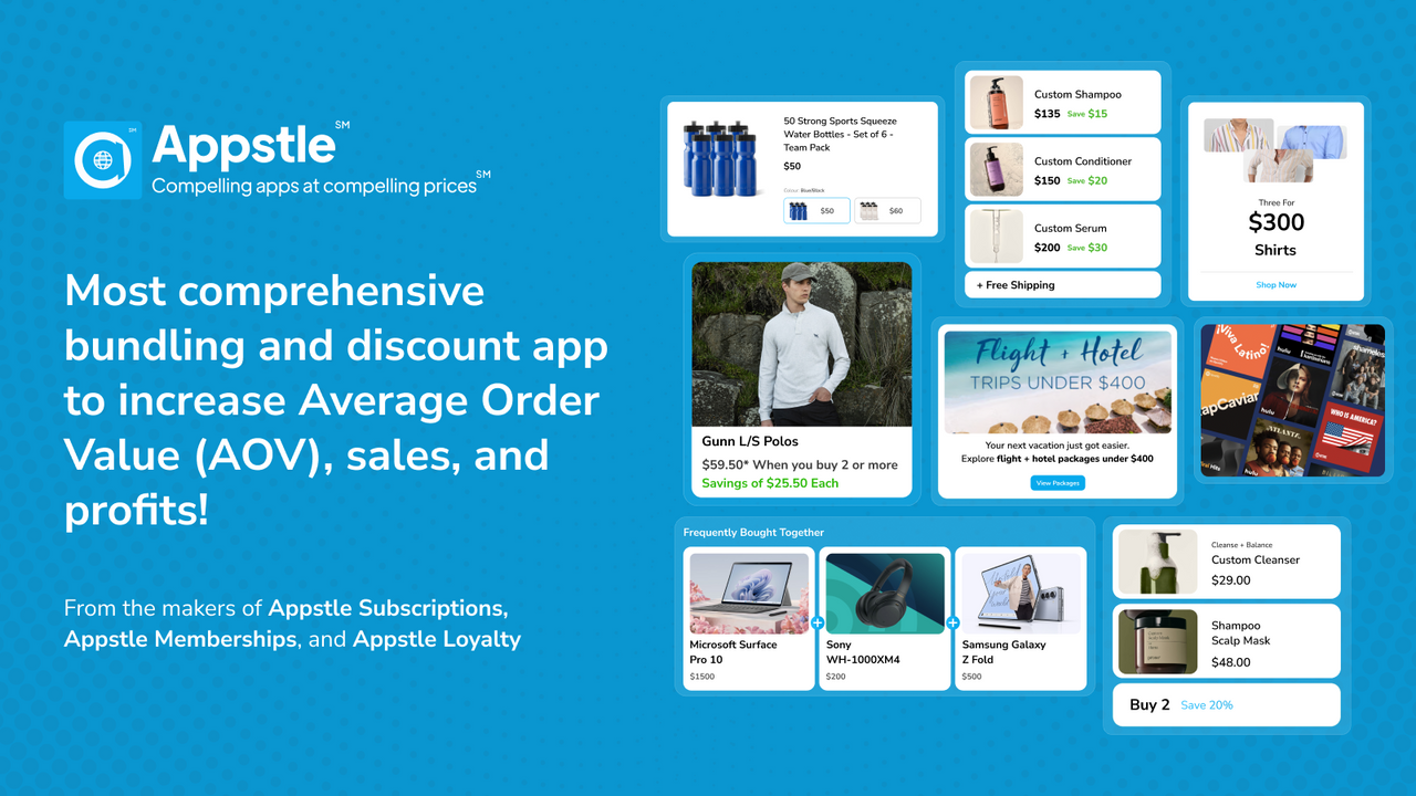 Appstle℠ Bundles App & Upsells official product preview
