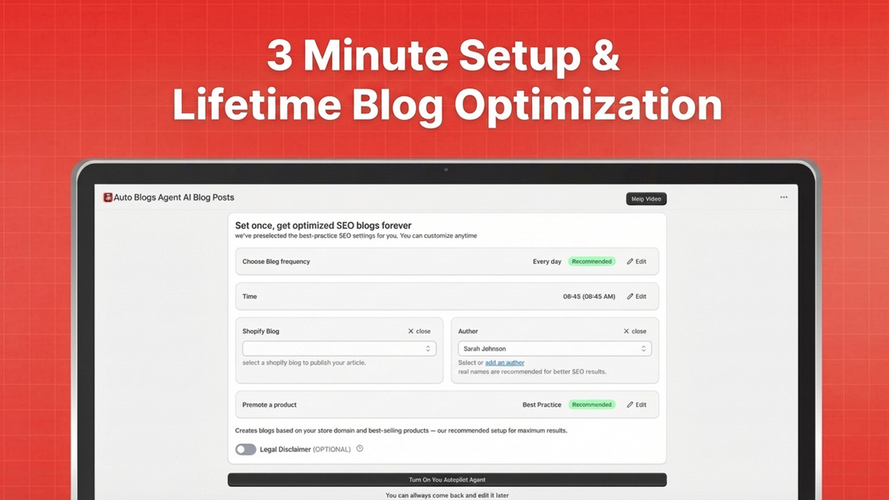Auto Blogs Agent AI Blog Posts official product preview