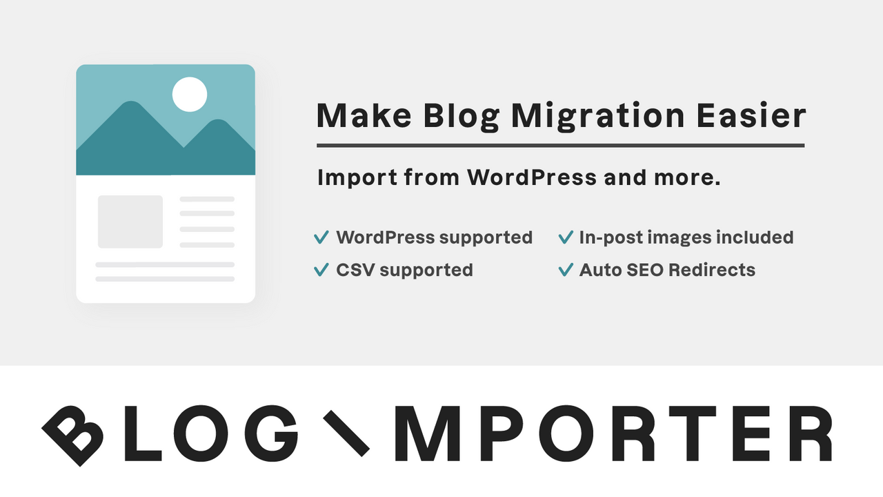 Blog Importer official product preview