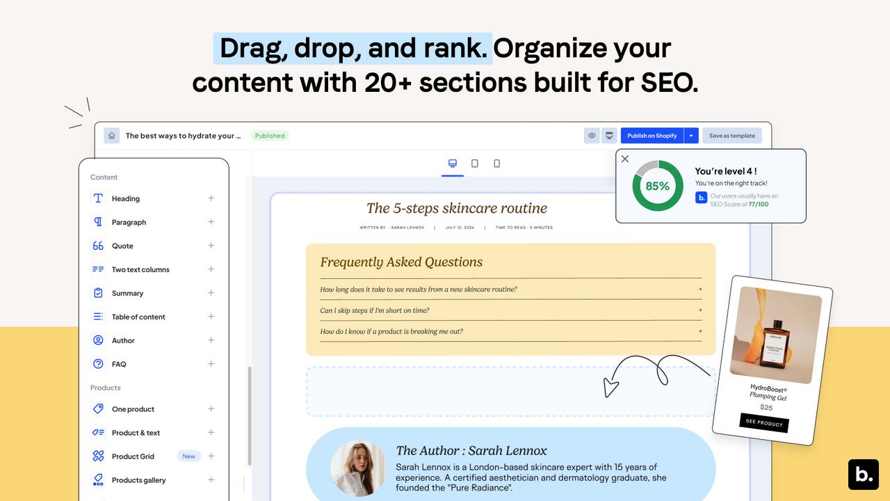 Bloggle: SEO Blog Builder official product preview