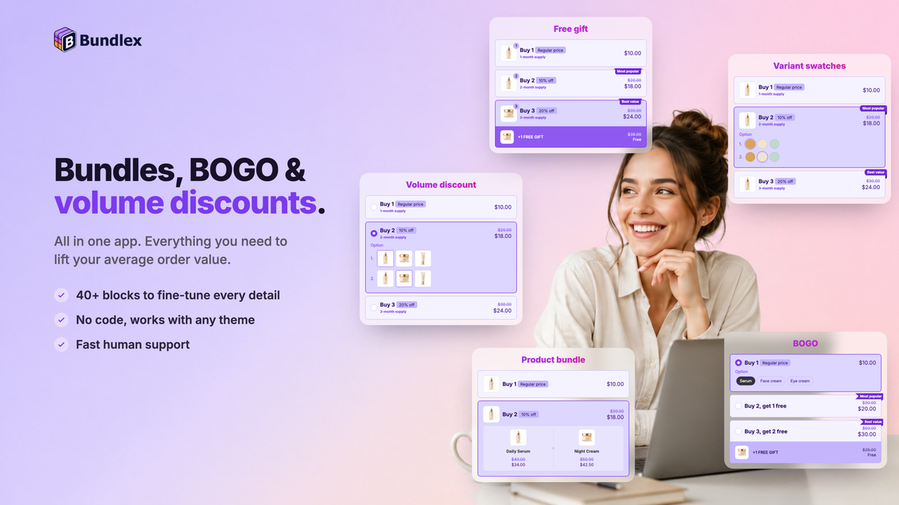 Bundlex Product Bundles Upsell official product preview