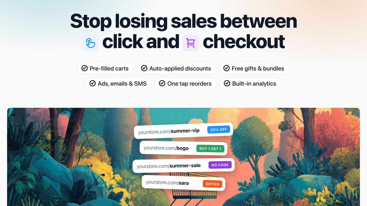 Checkout Links official product preview