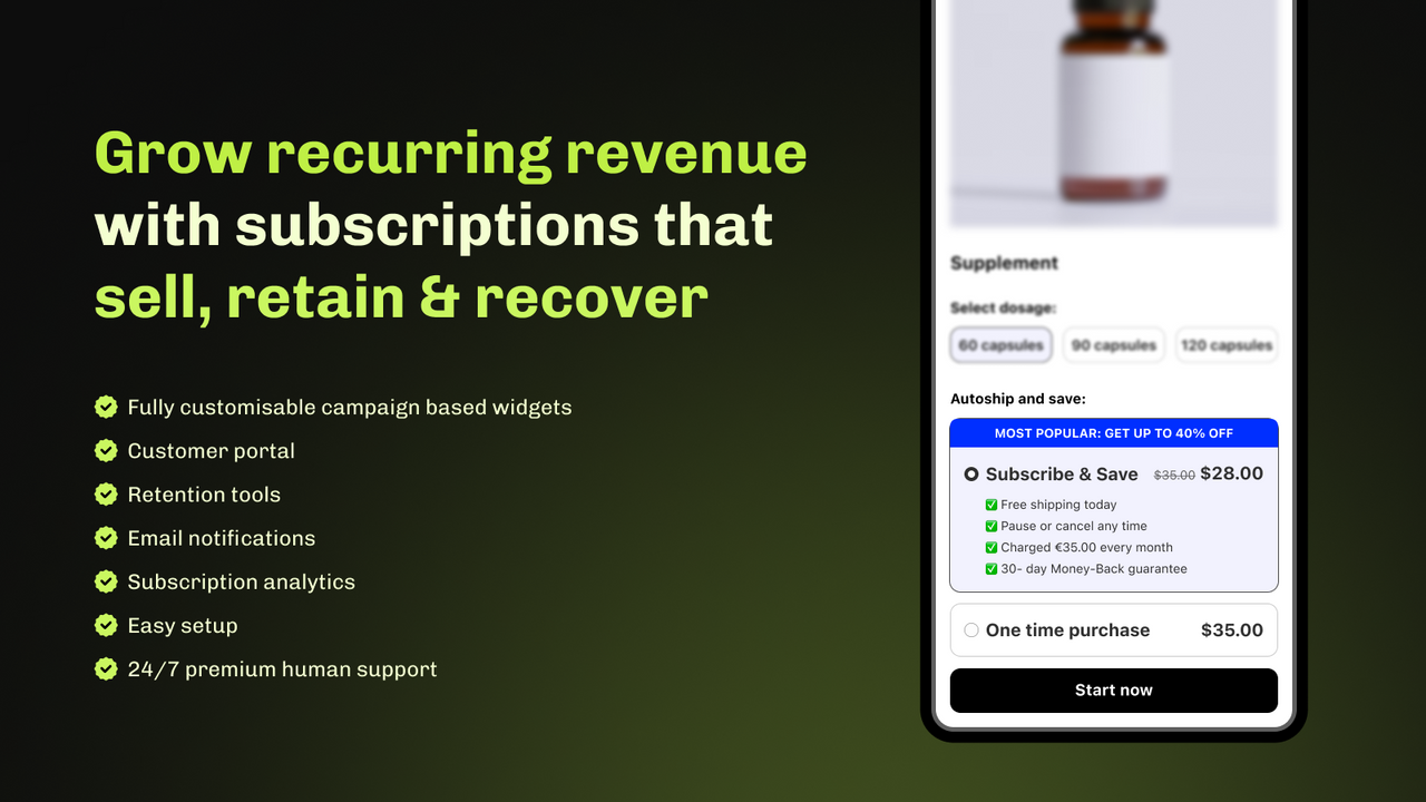 Essential Subscriptions App official product preview