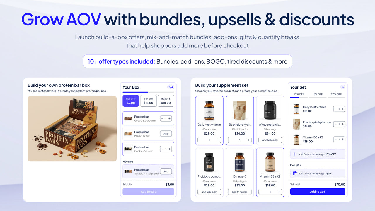 Mix and Match Bundle Builder official product preview