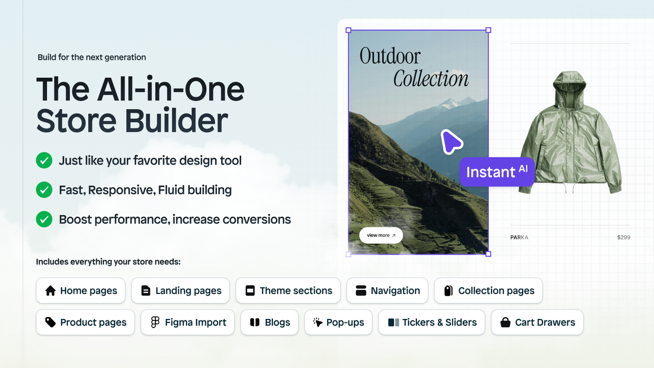 Instant AI Page Builder official product preview