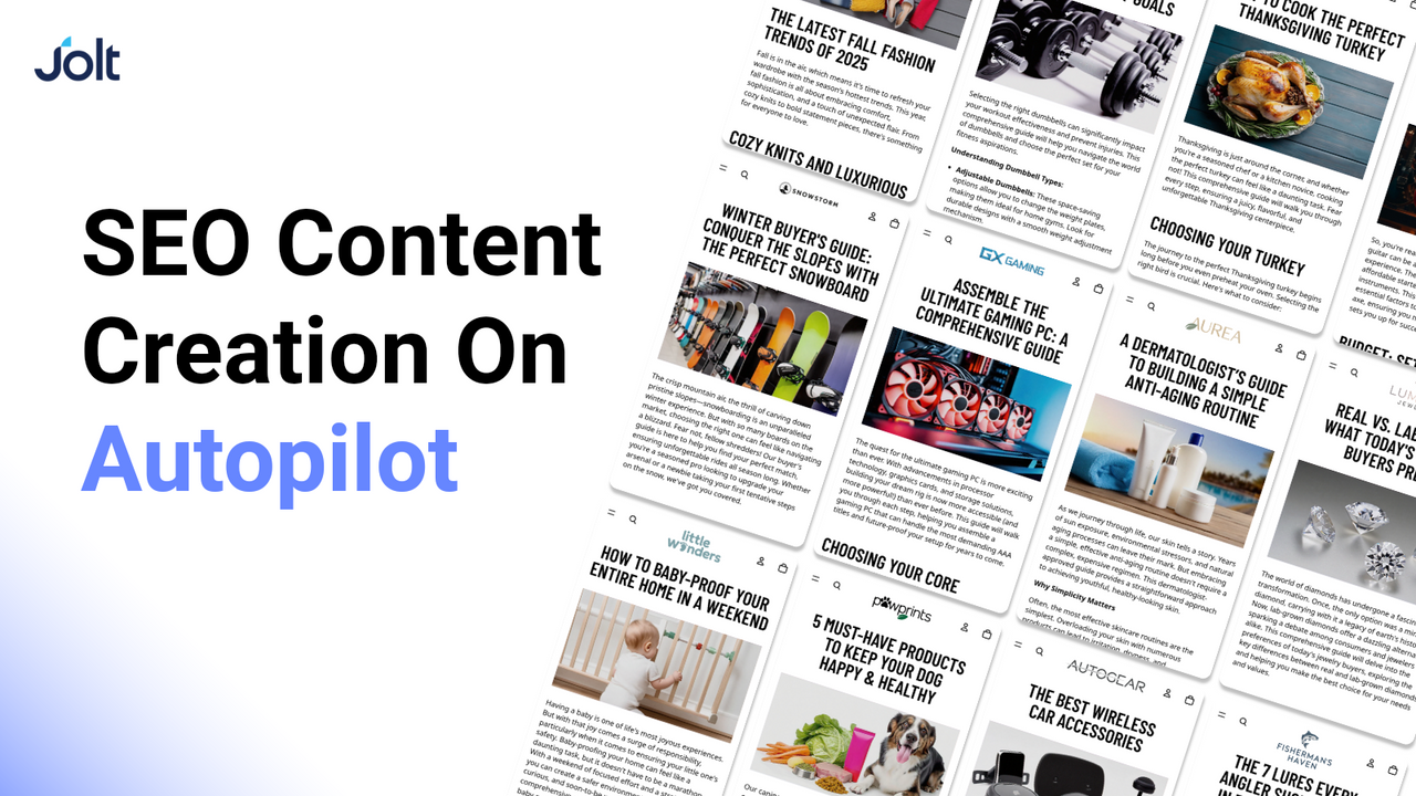Jolt: AI SEO Blog & Image official product preview