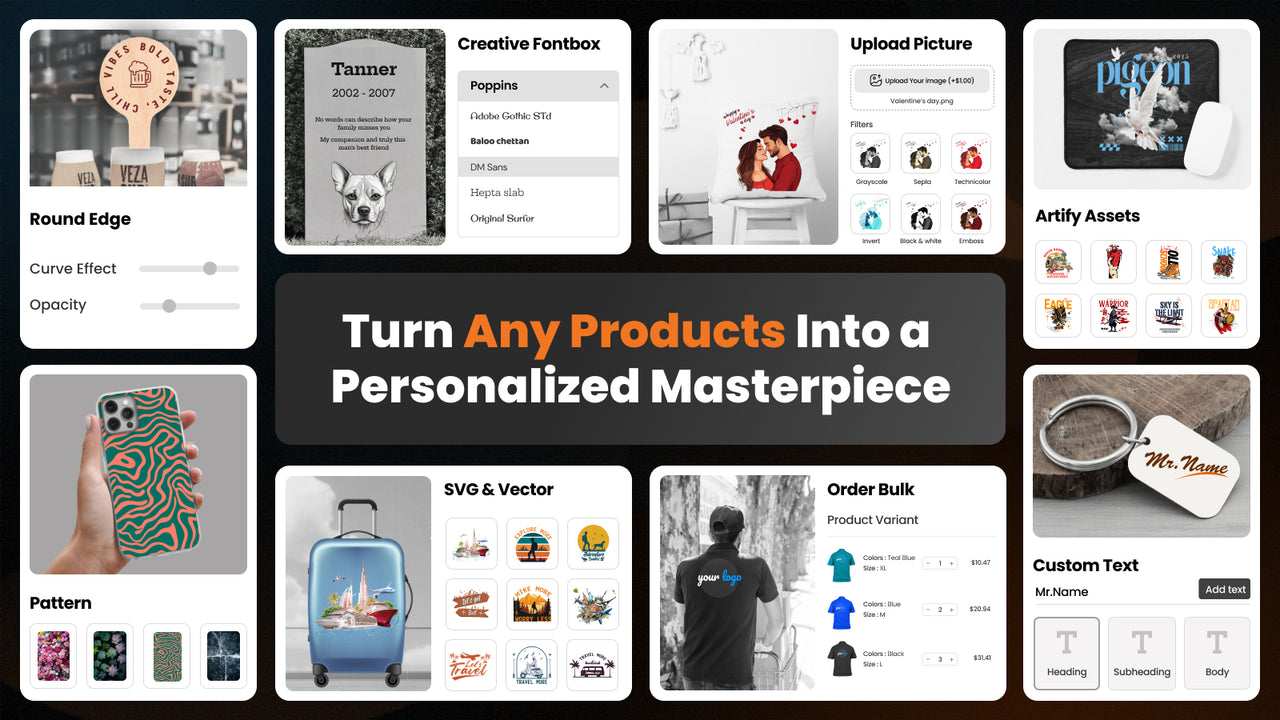 DORO Custom Product Designer official product preview