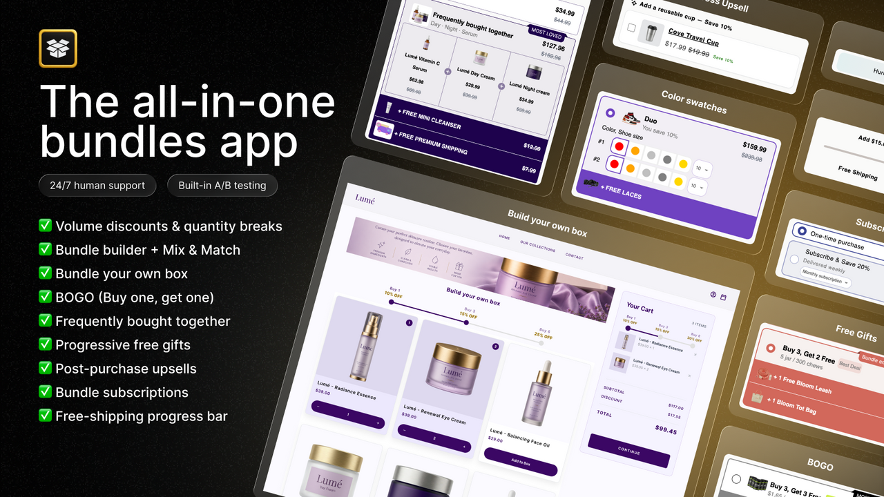 Rapid Bundles & Upsell app official product preview