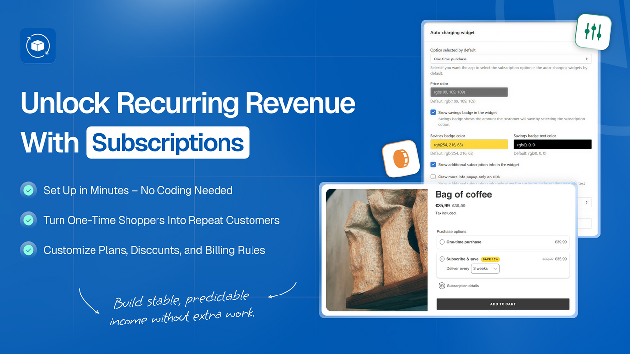 Seal Subscriptions App official product preview
