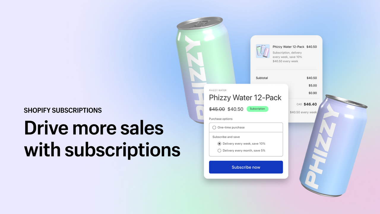 Shopify Subscriptions official product preview