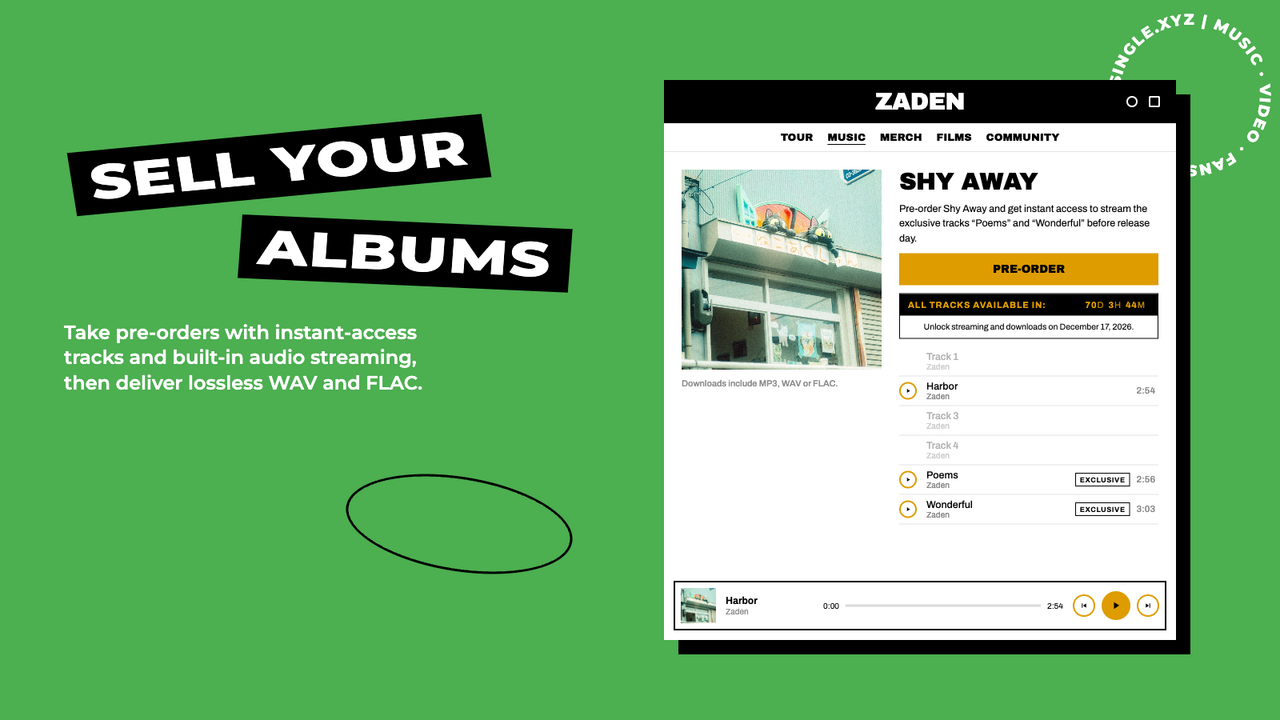 Single: Music, Video & Fans official product preview
