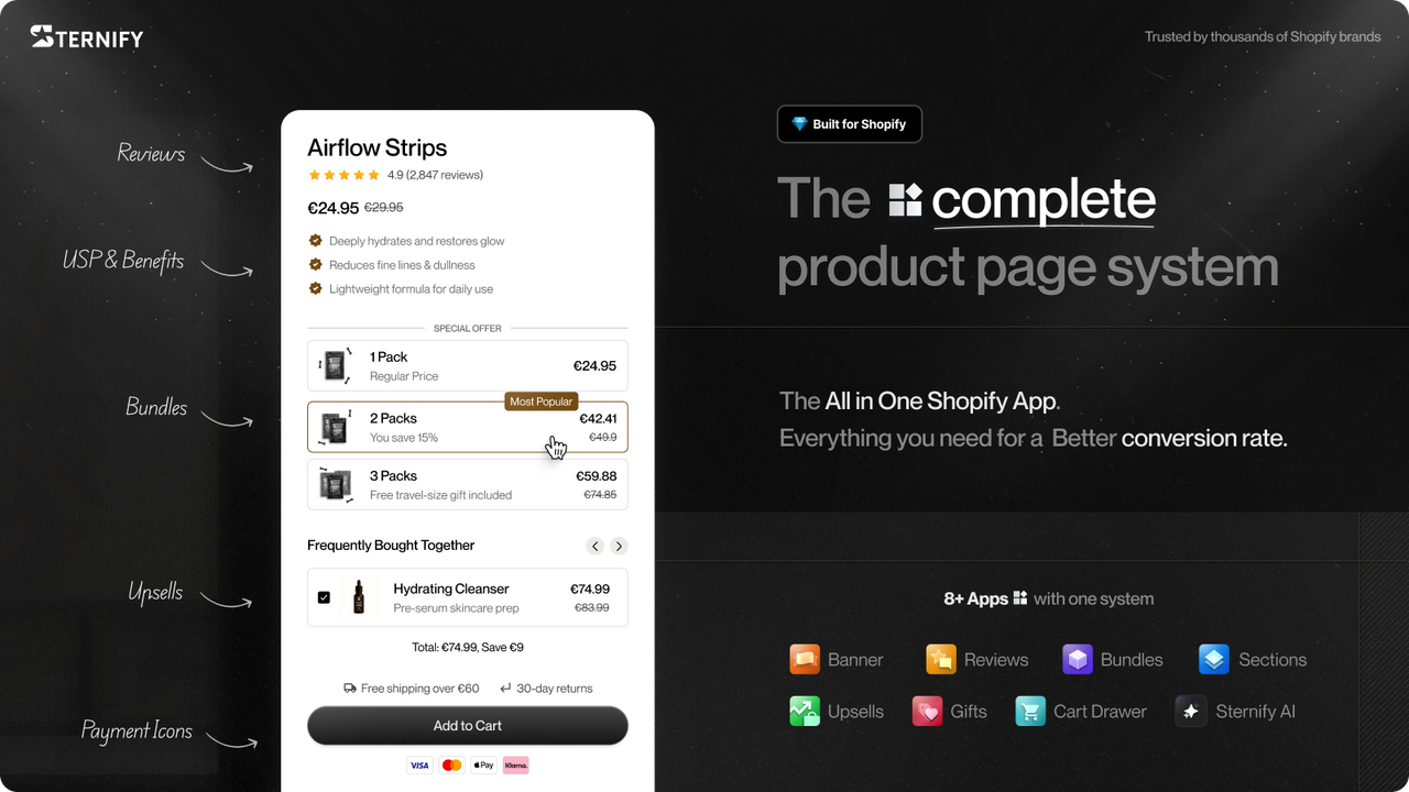 Sternify - Bundles & Sections official product preview